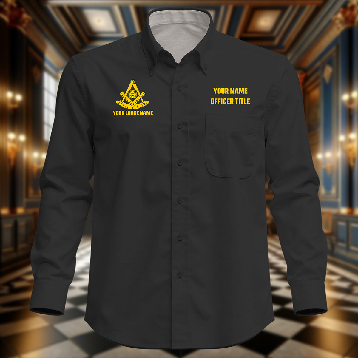 masonic dress shirts Mason Denim Shirt Freemason Masonic Dress Shirt 3X-Large