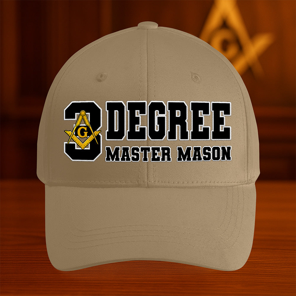 3 Degree Master Mason Hat - Embroidered