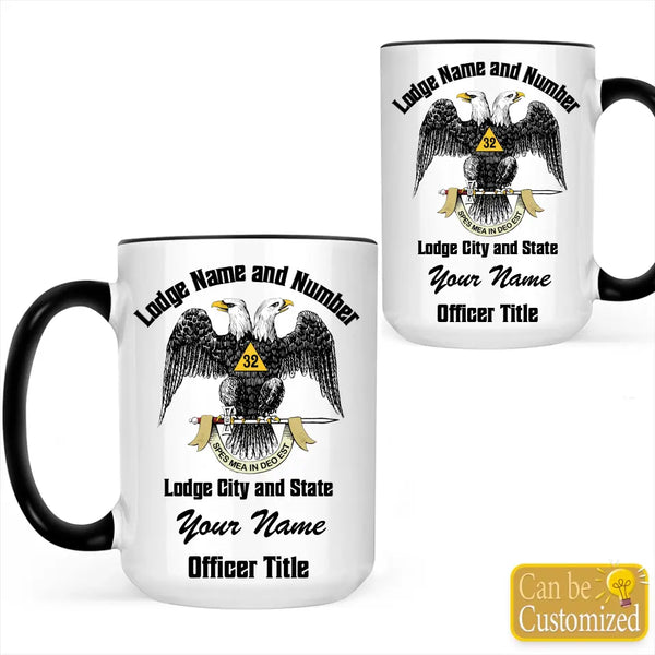 Custom 32nd Degree Scottish Rite Accent Two-Tone Mug