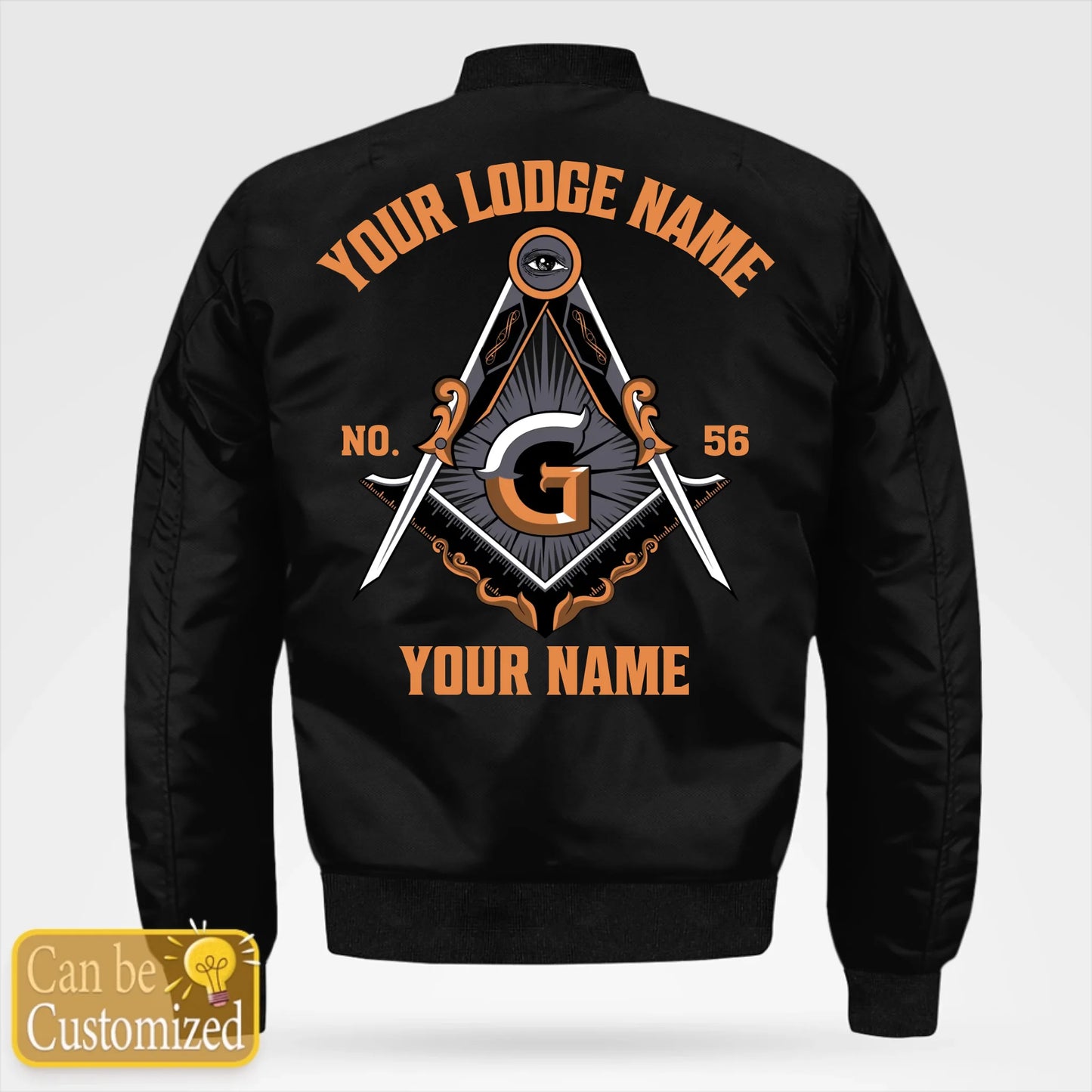 Custom Masonic Bomber Jacket