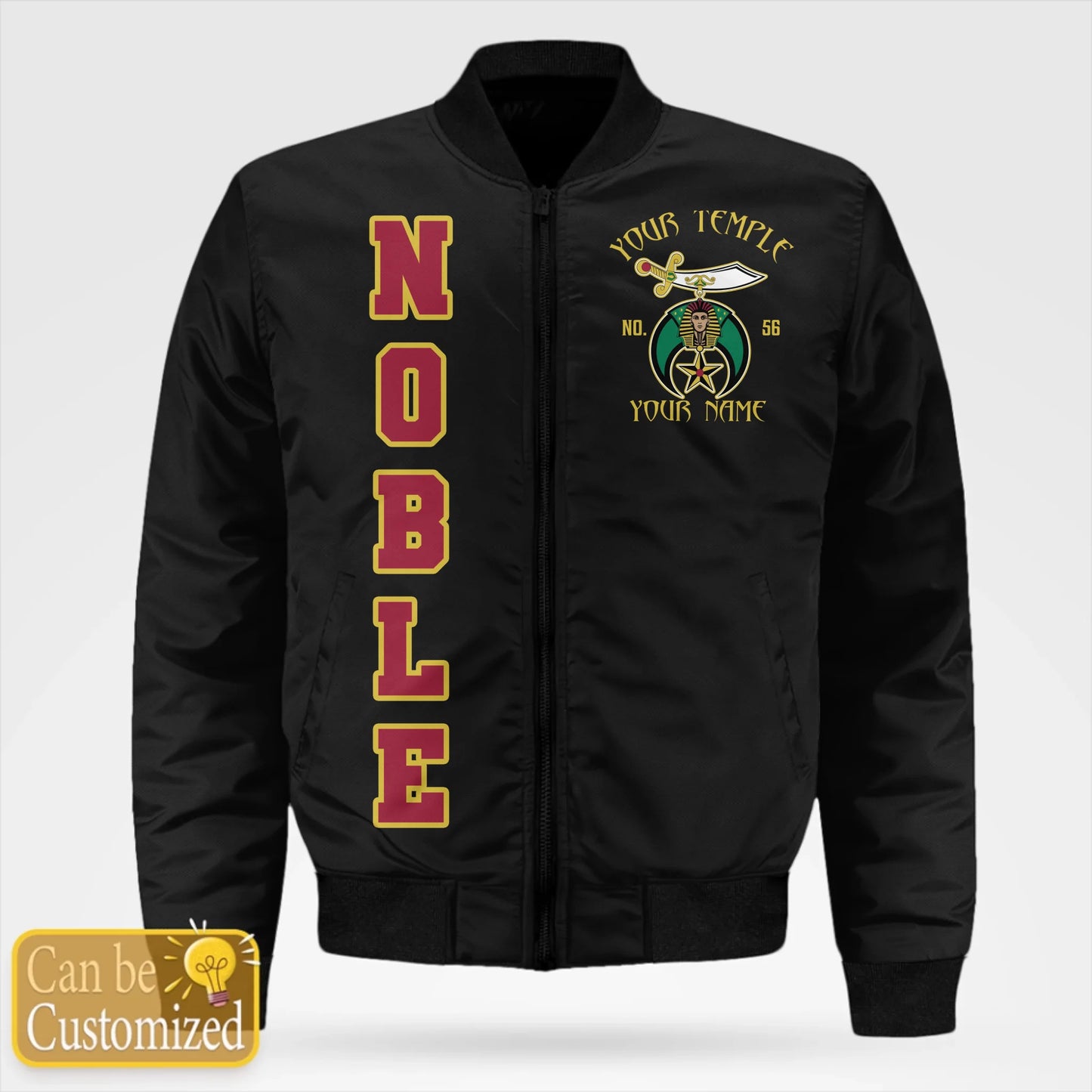 Custom Shriner Nobles Mystic Bomber Jacket