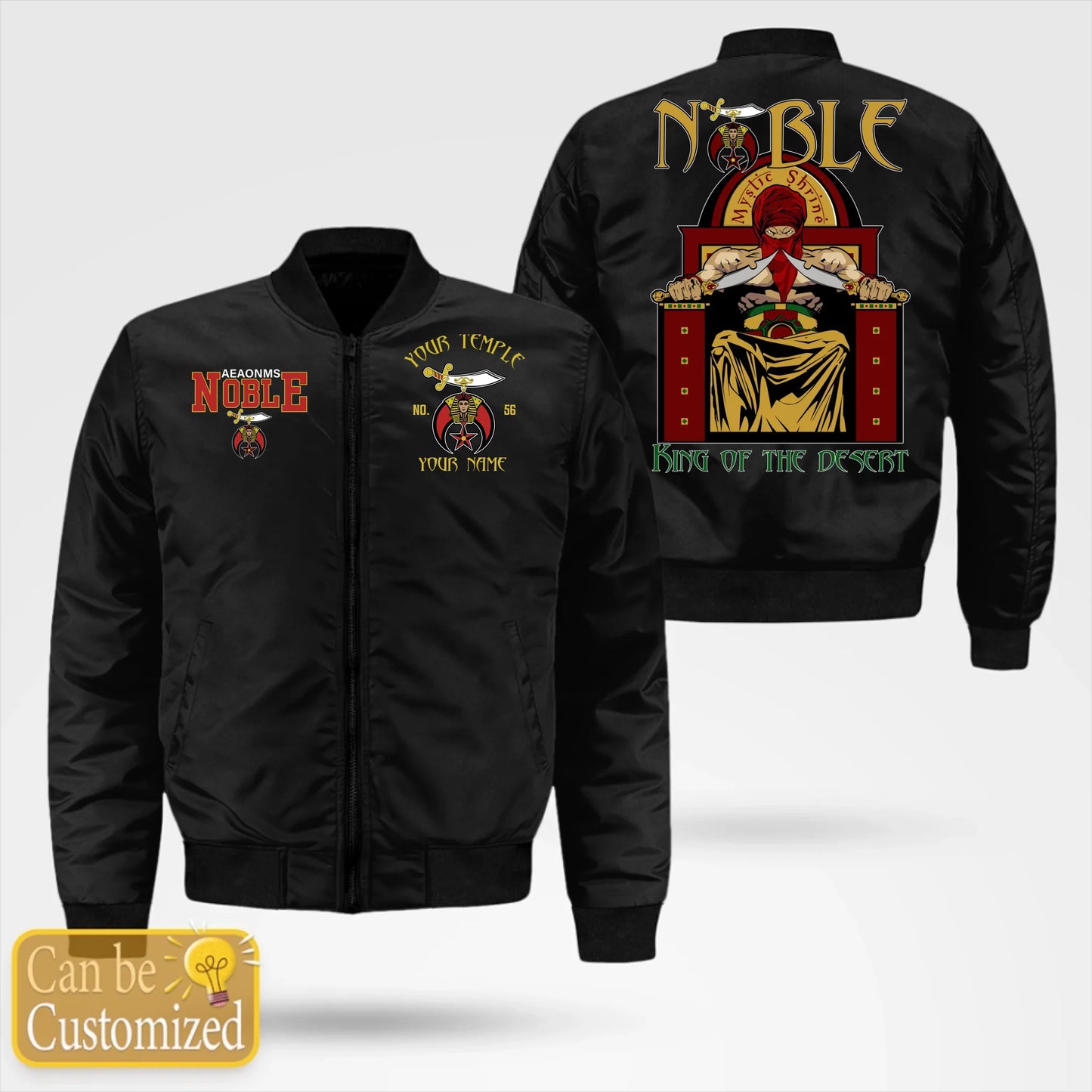 Custom Shriners Bomber Jacket