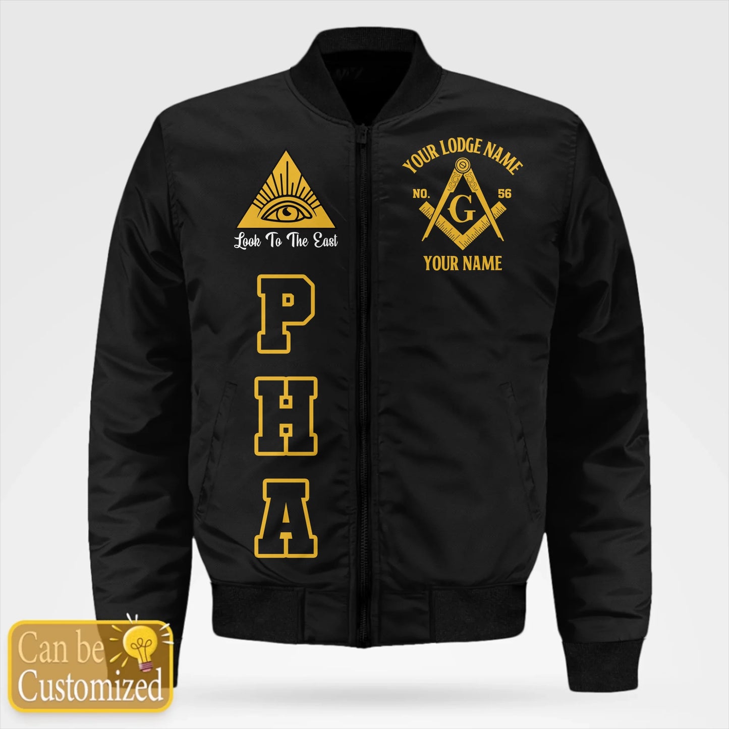 Custom Prince Hall Masons Bomber Jacket