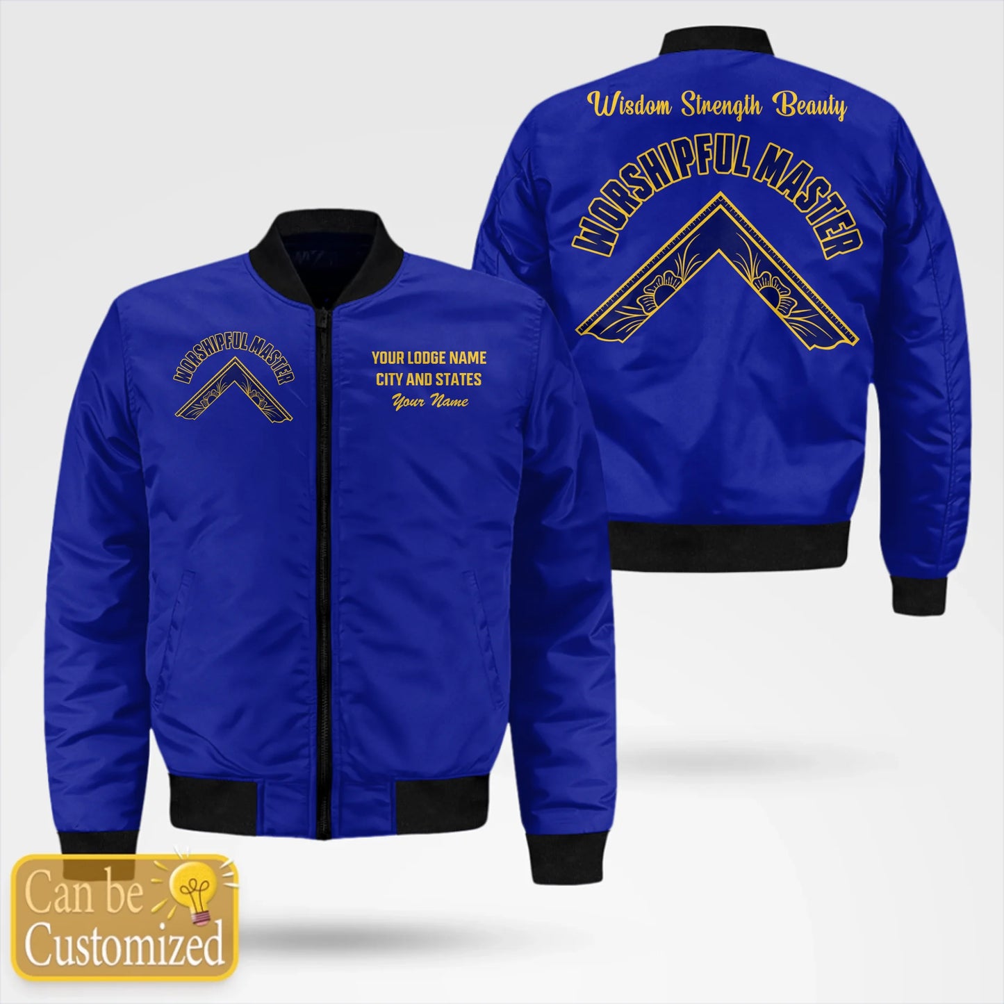 Custom Worshipful Master Bomber Jacket