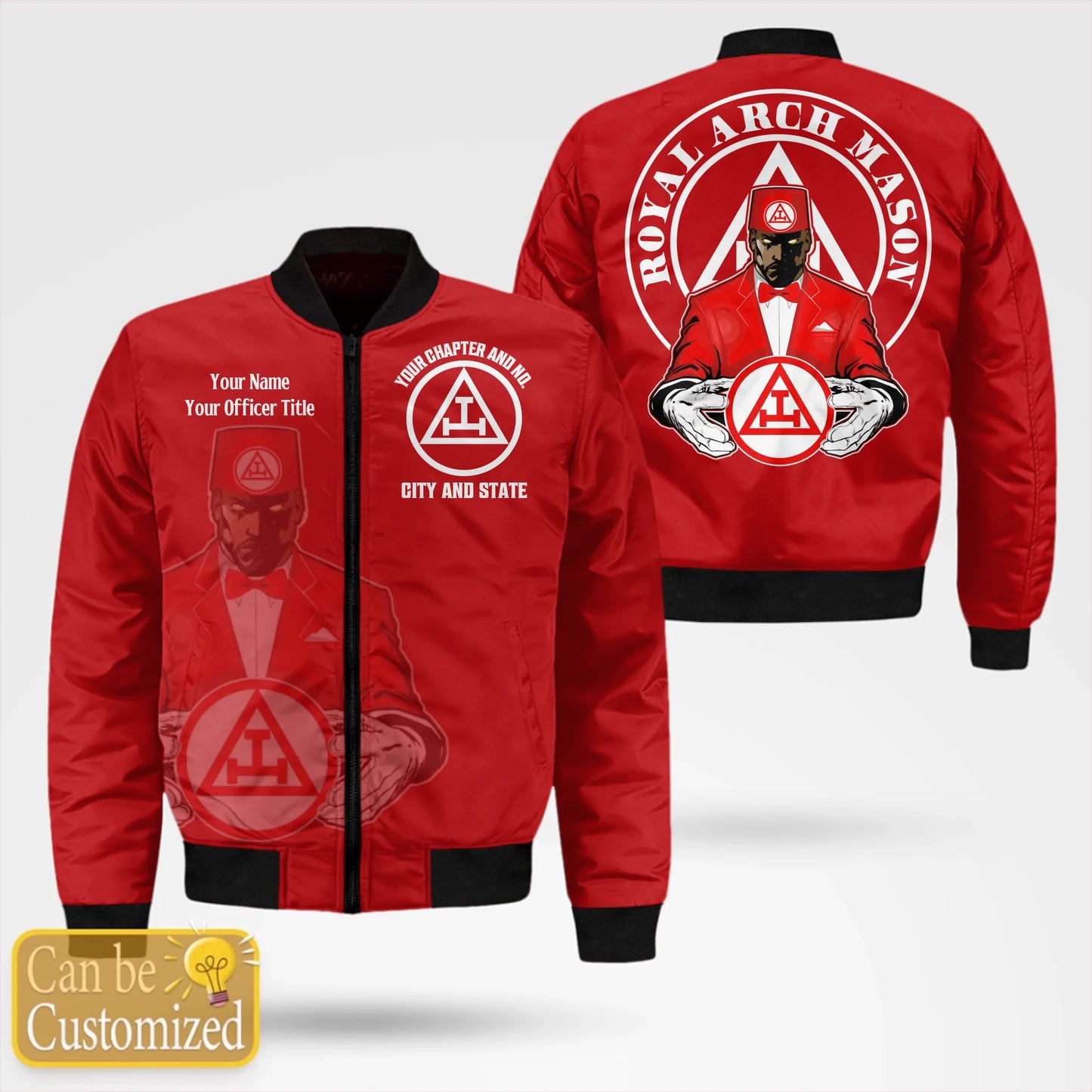 Custom Royal Arch Mason Bomber Jacket