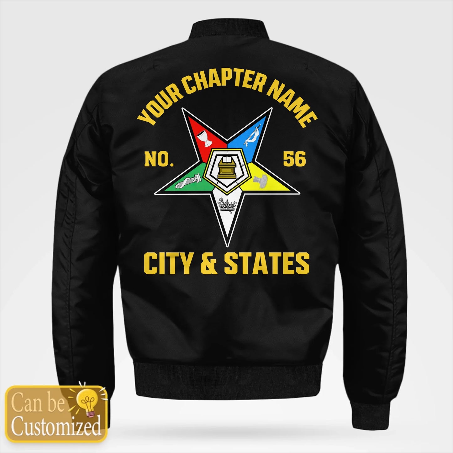 Custom Order Of The Eastern Star Bomber Jacket