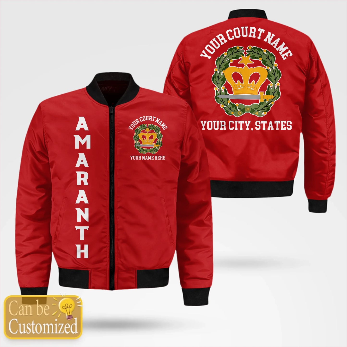Custom Order of the Amaranth Bomber Jacket