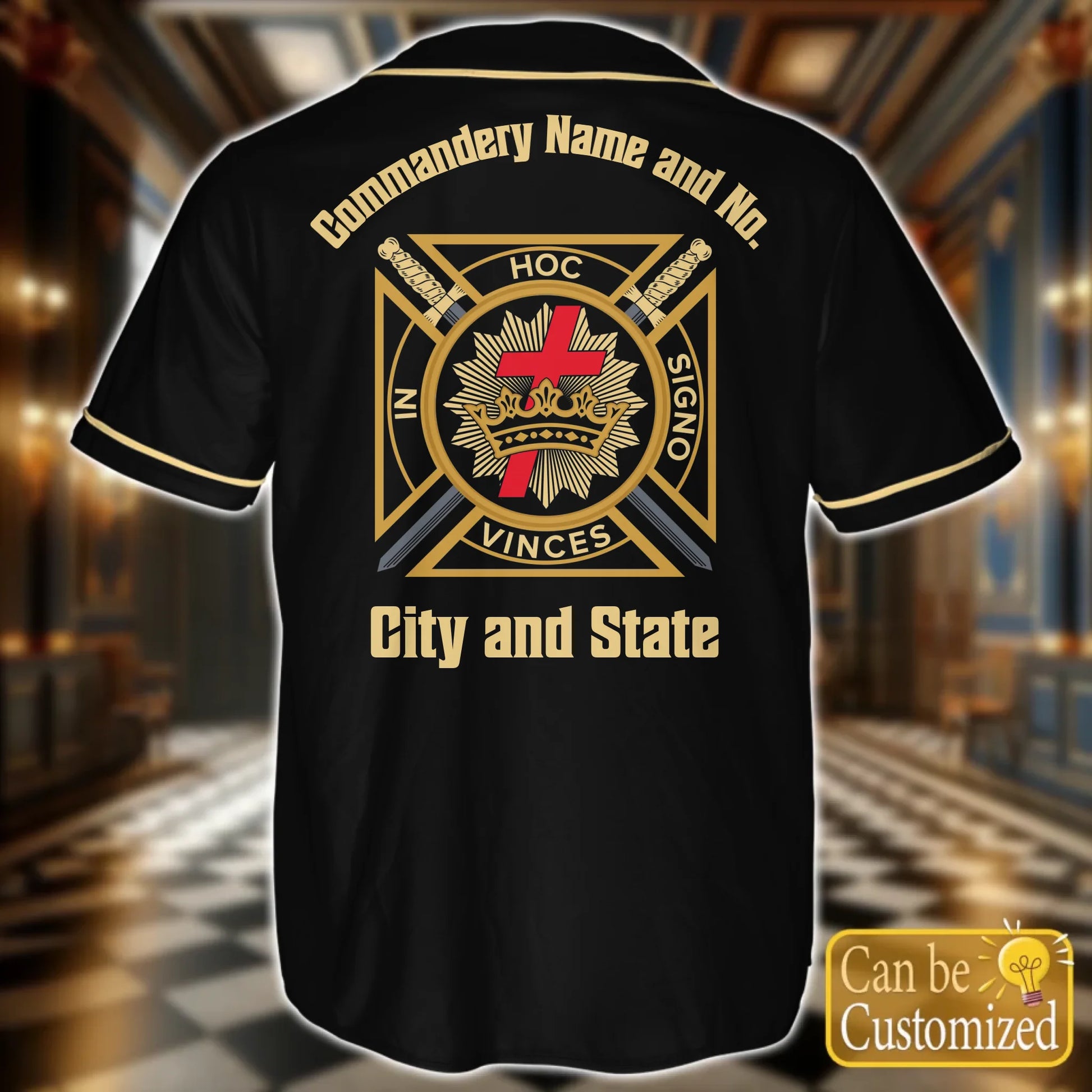 Custom Knights Templar Commandery Back