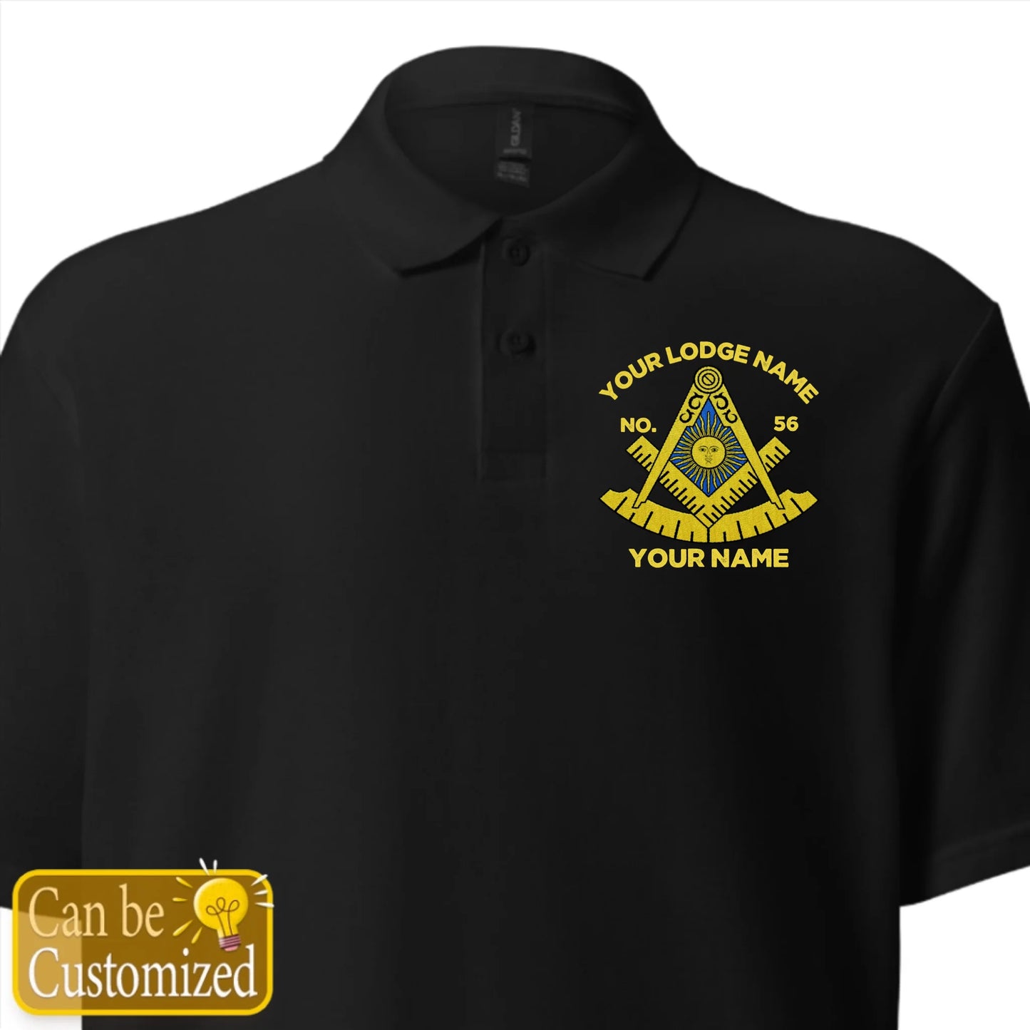 Custom Past Master Embroidered Polo Shirt