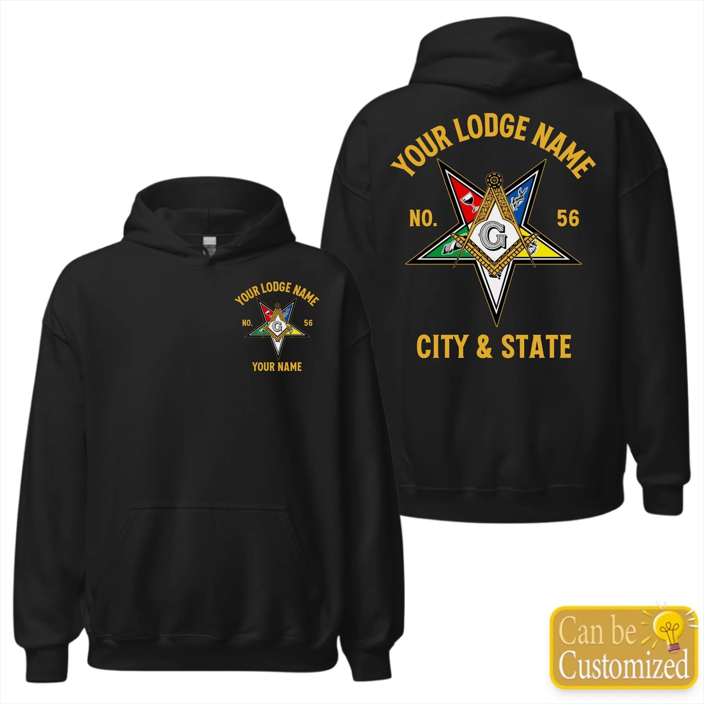 Custom OES Masonic Hoodie