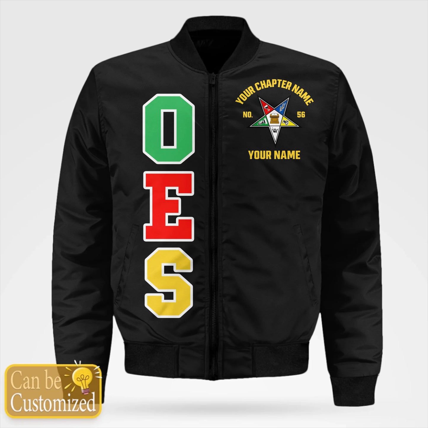 Custom Order of the Eastern Star OES Bomber Jacket