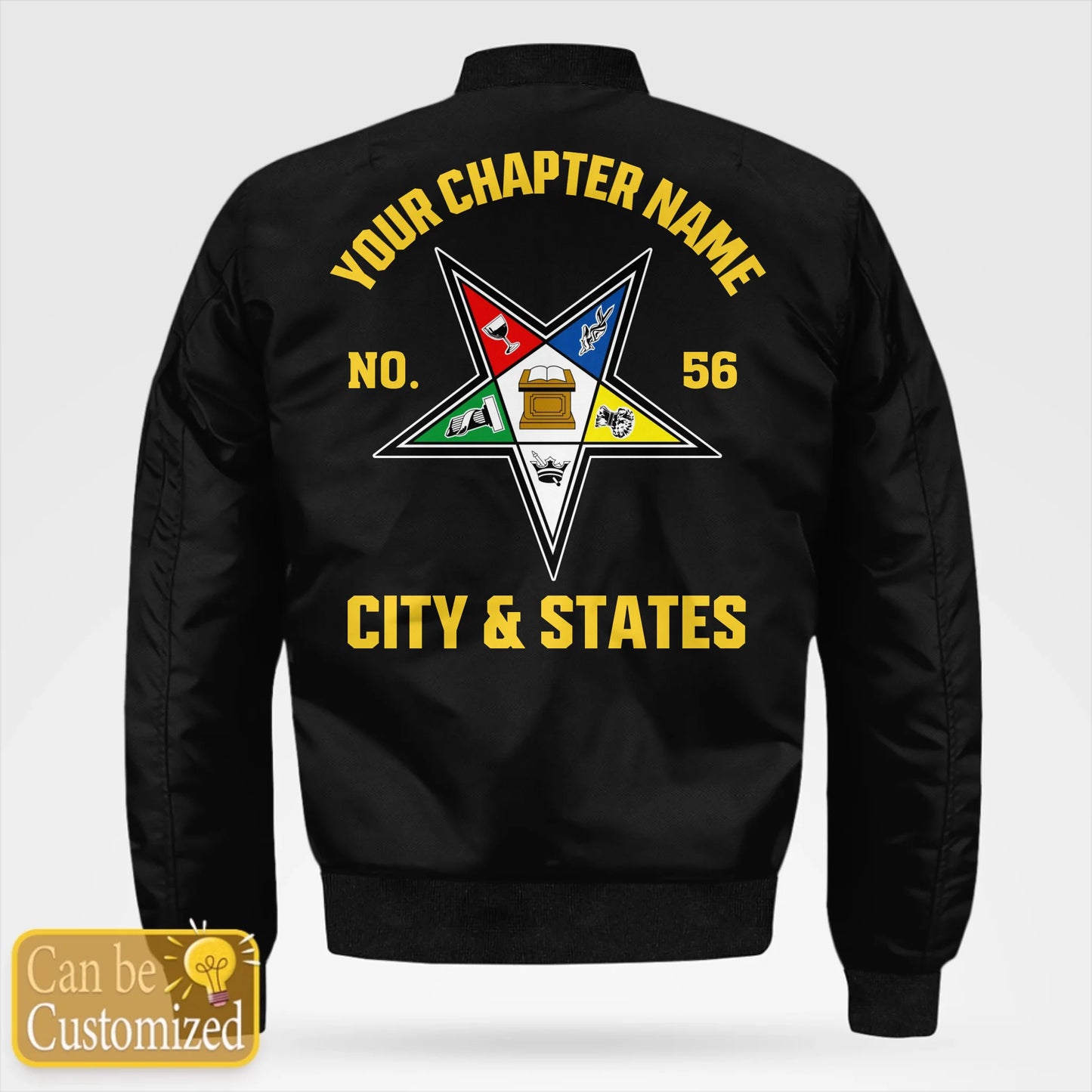 Custom Order of the Eastern Star OES Bomber Jacket