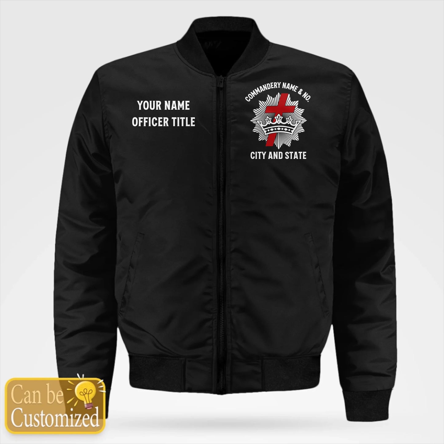 Custom Knights Templar Bomber Jacket