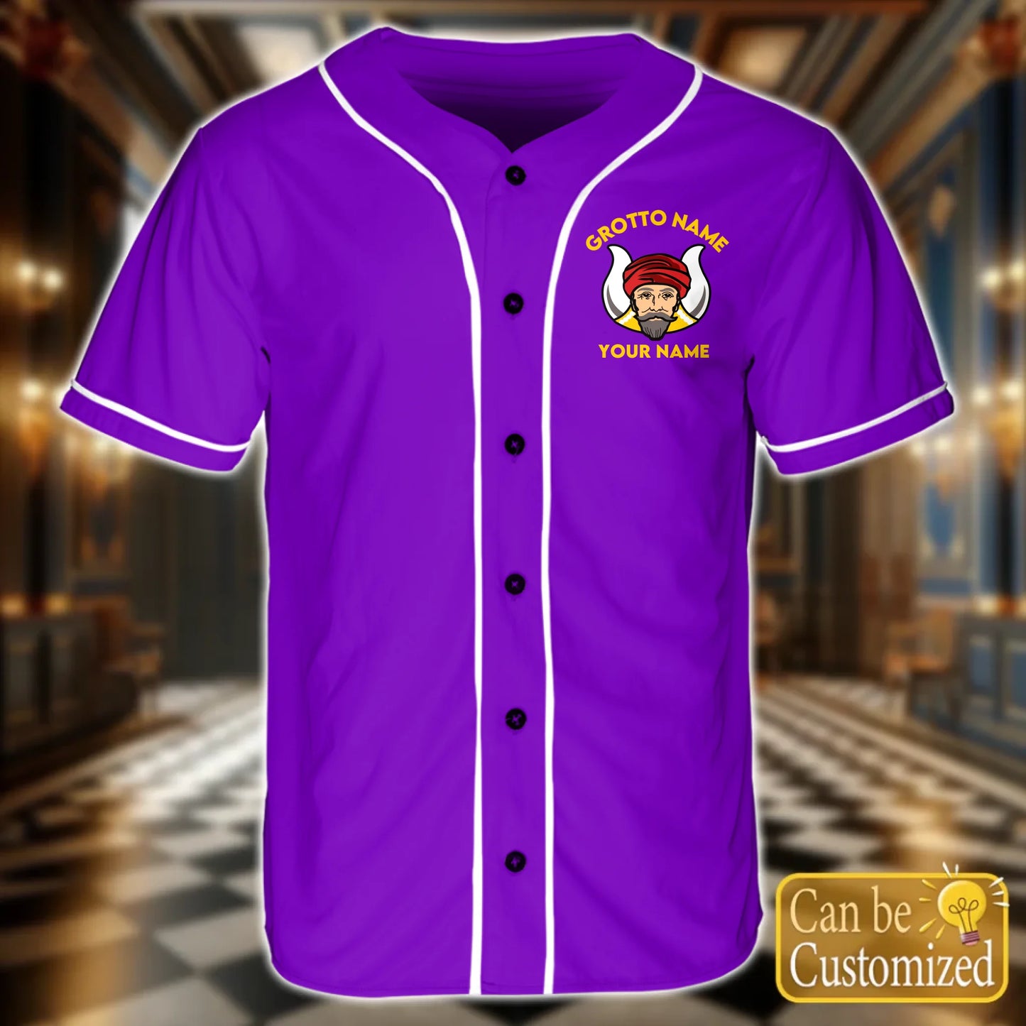 Custom Order of the Eastern Star OES Baseball Jersey Front