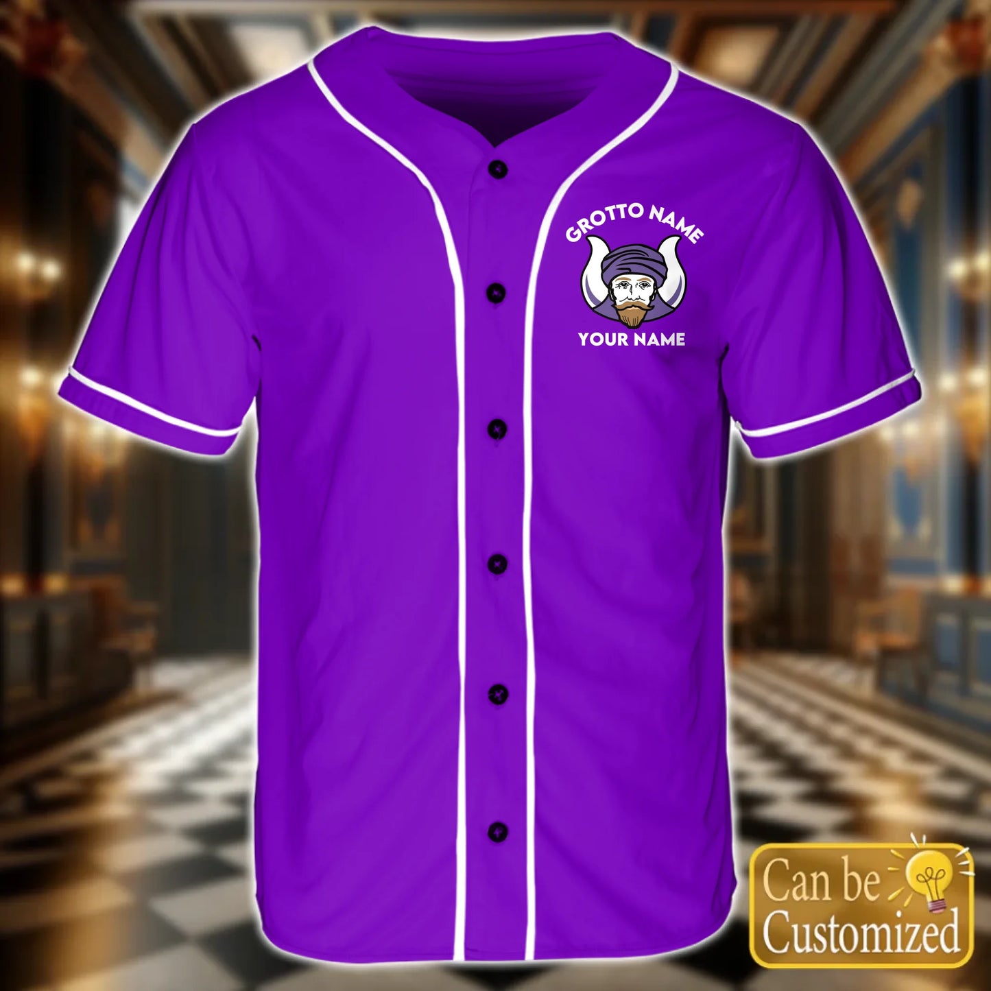 Custom Order of the Eastern Star OES Baseball Jersey Front