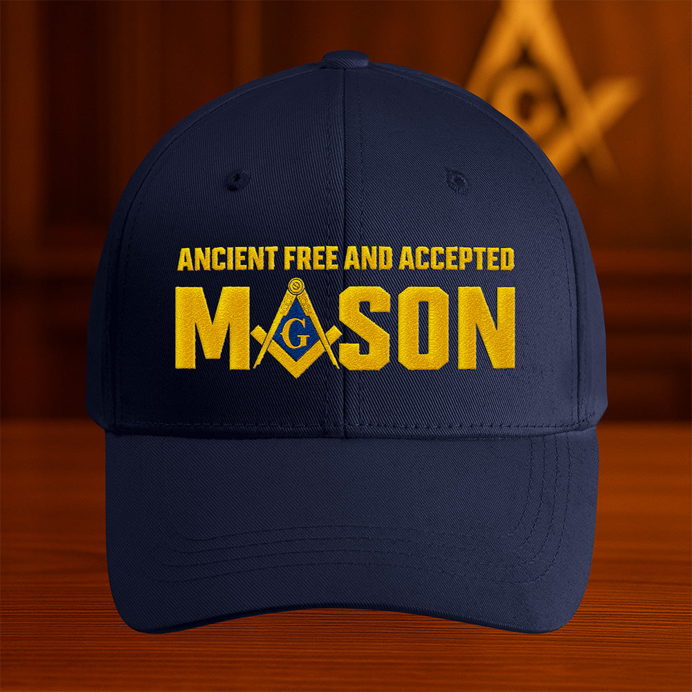 Ancient Free and Accepted Mason Hat - Embroidered