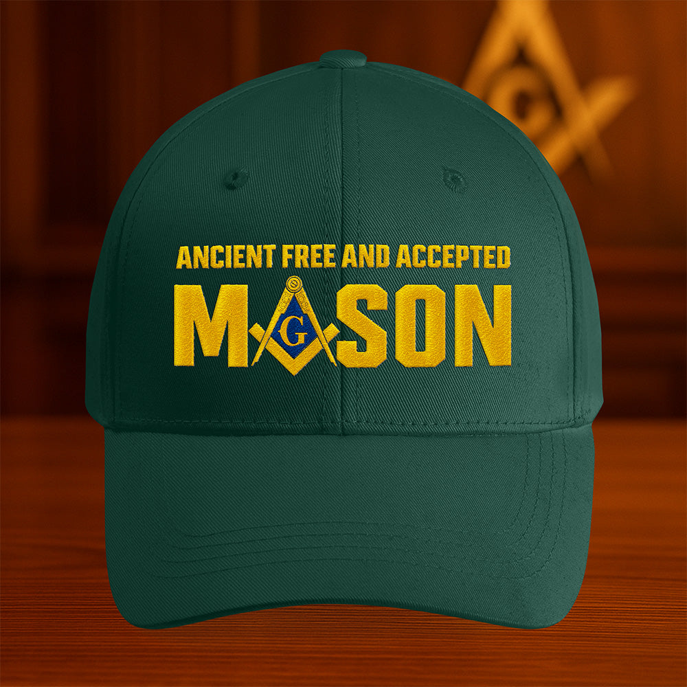 Ancient Free and Accepted Mason Hat - Embroidered