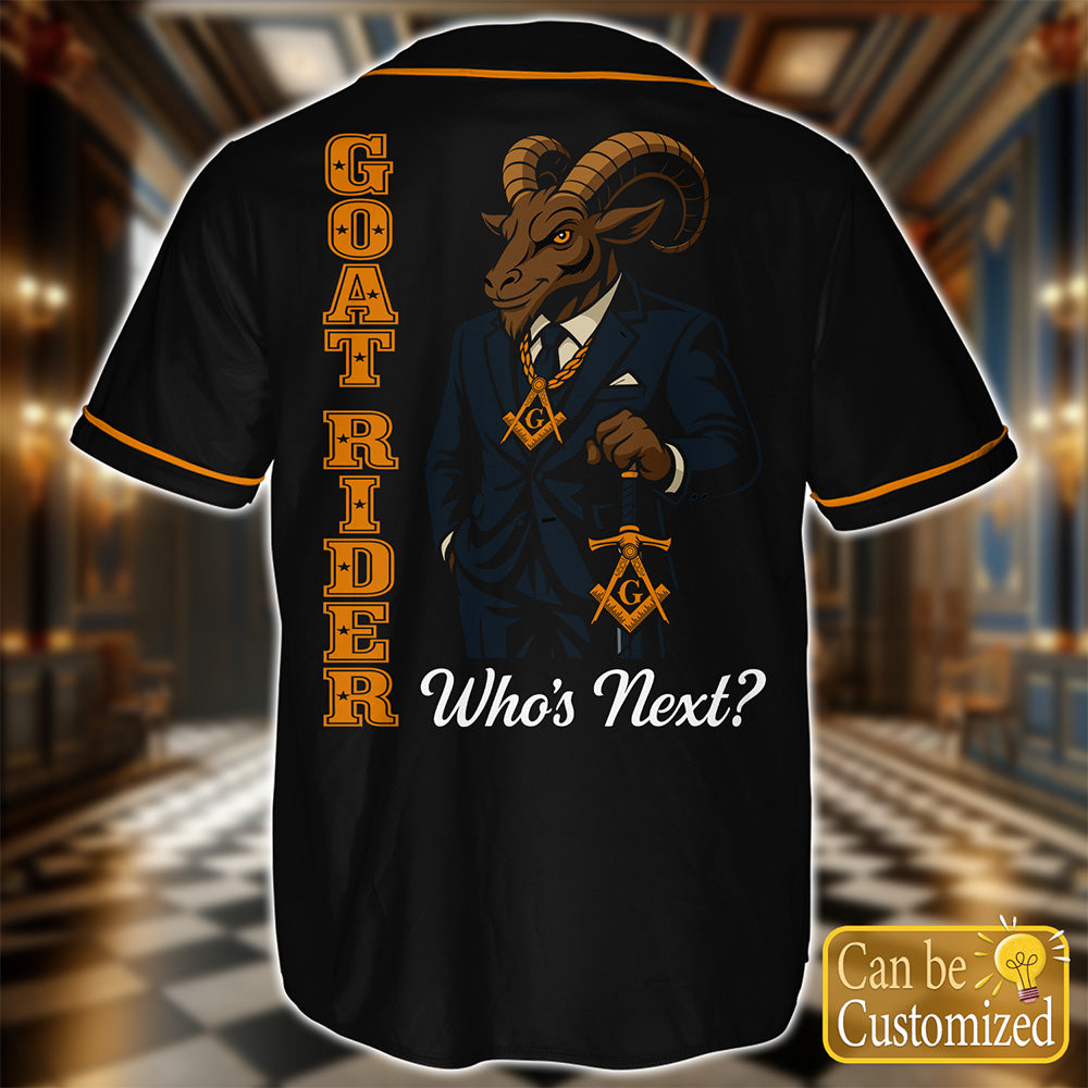 Custom Baseball Jersey - Goat Rider
