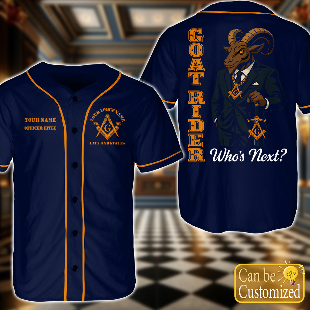 Custom Baseball Jersey - Goat Rider