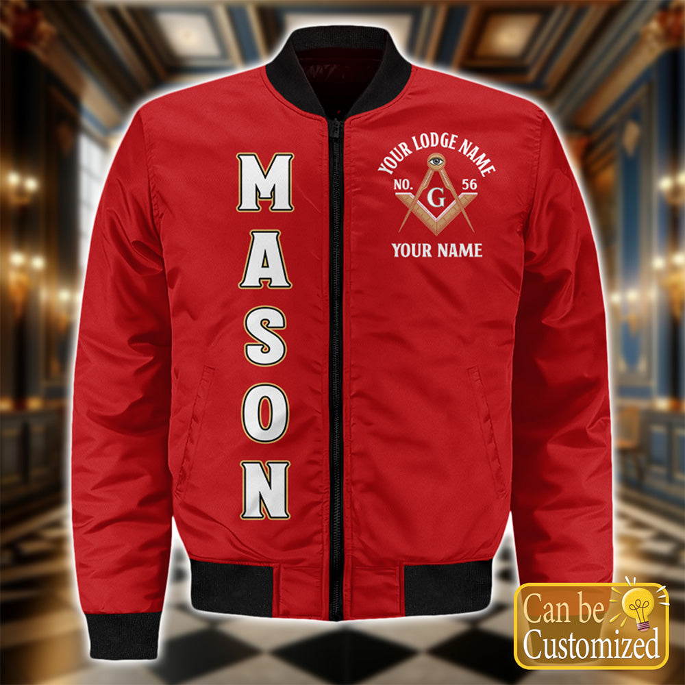 Custom Lodge Name Bomber Jacket