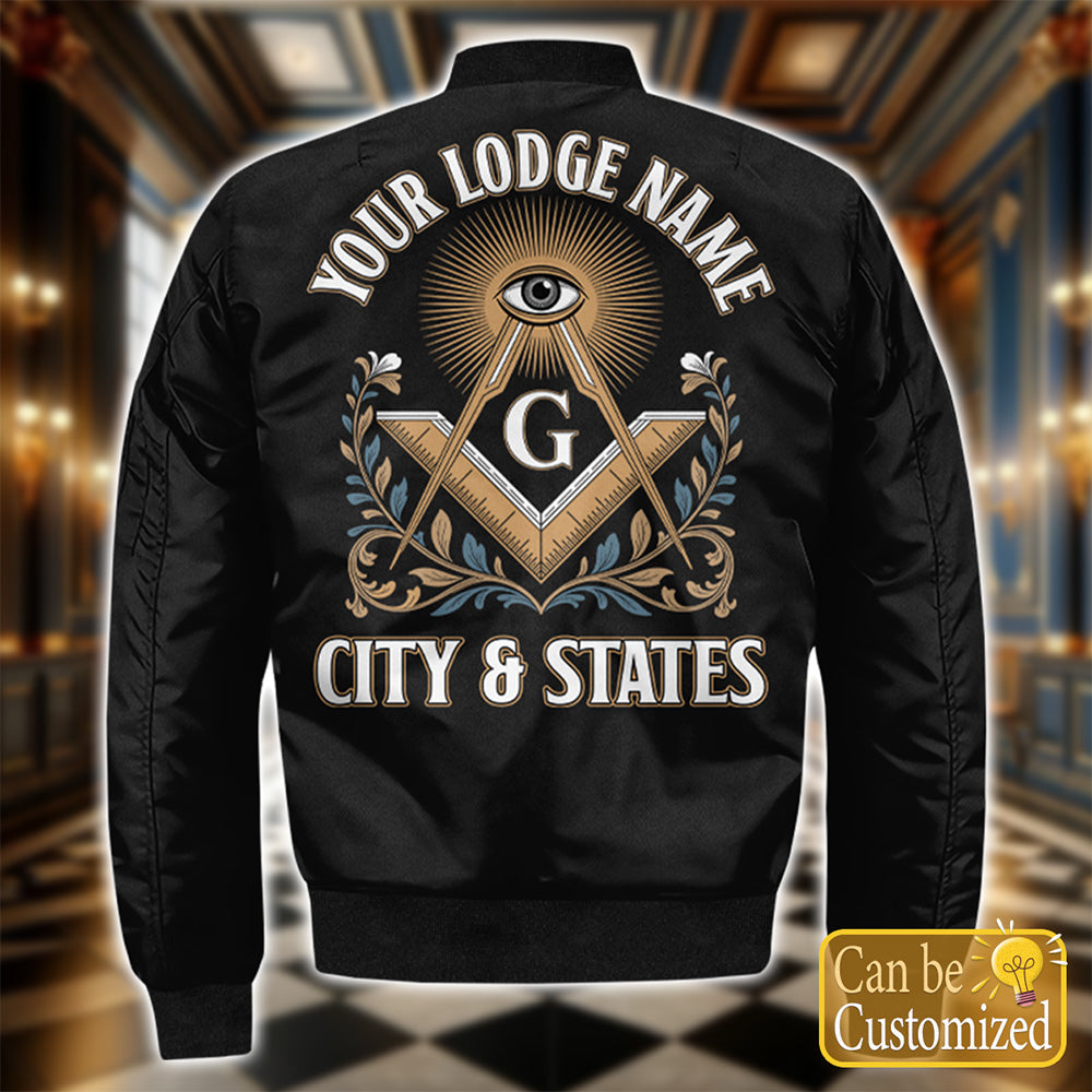 Custom Lodge Name Bomber Jacket