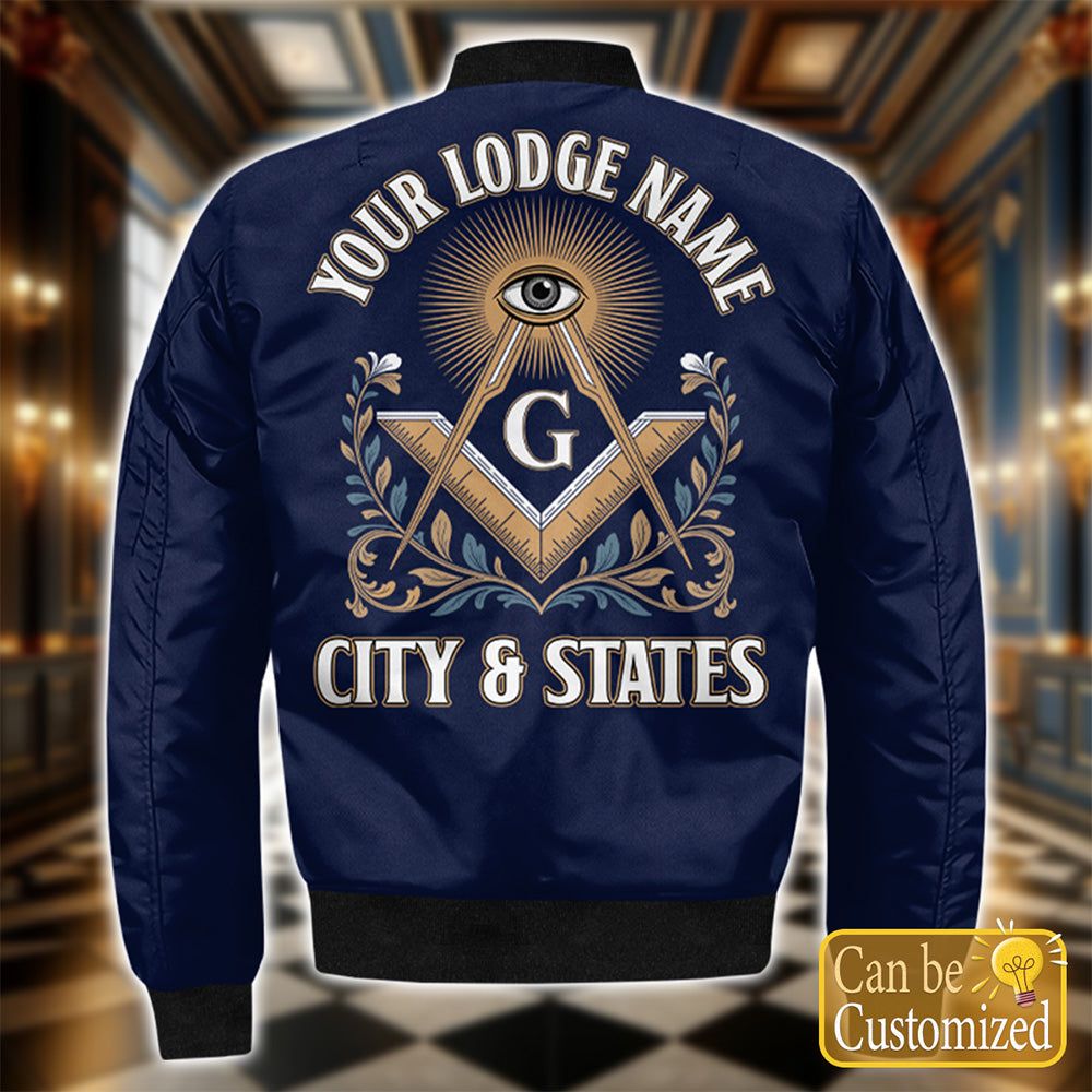Custom Lodge Name Bomber Jacket
