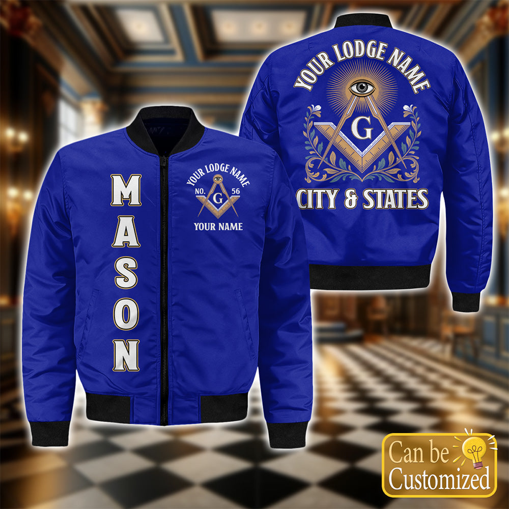 Custom Lodge Name Bomber Jacket