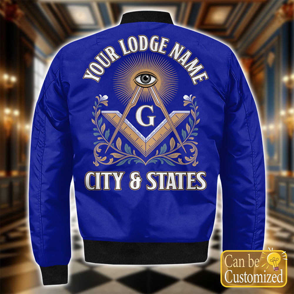 Custom Lodge Name Bomber Jacket