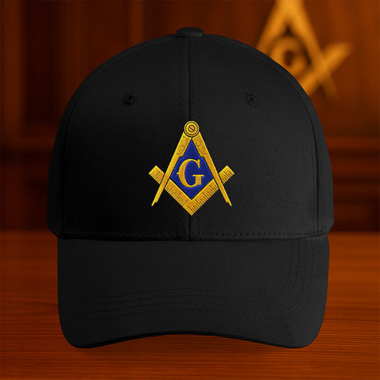 Square and Compass Hat - Embroidered