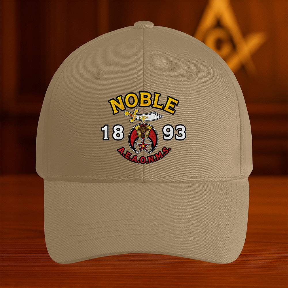 Noble 1893 AEAONMS Shriner Hat - Embroidered