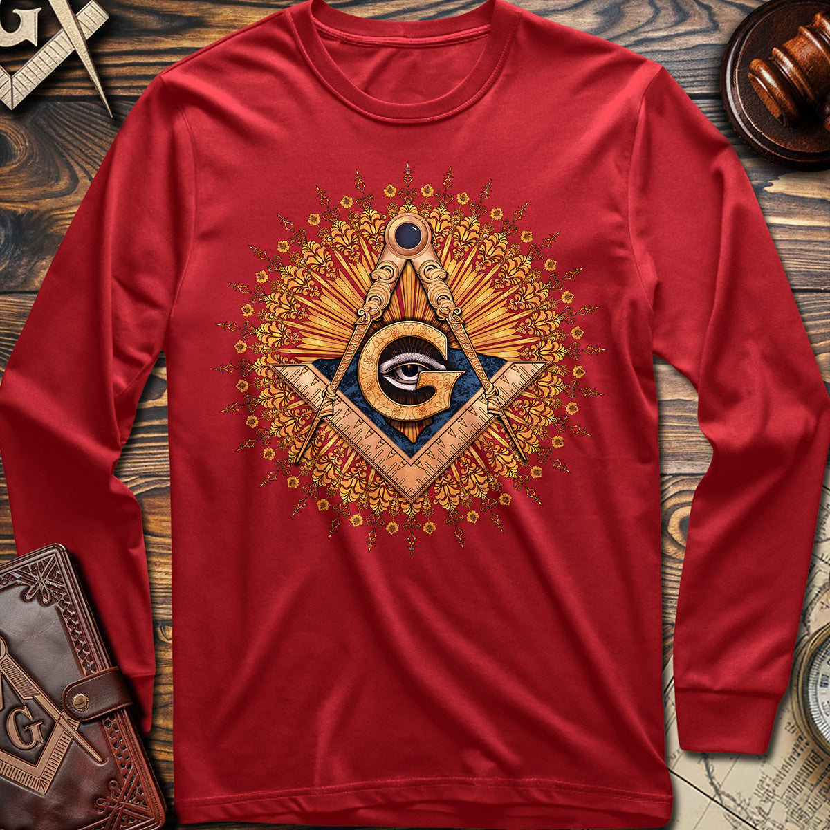 Square & Compass Eye of Providence Long Sleeve