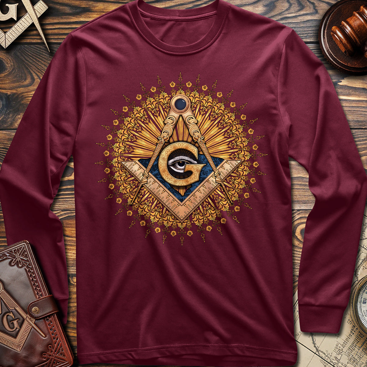 Square & Compass Eye of Providence Long Sleeve