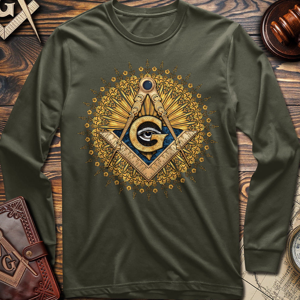 Square & Compass Eye of Providence Long Sleeve