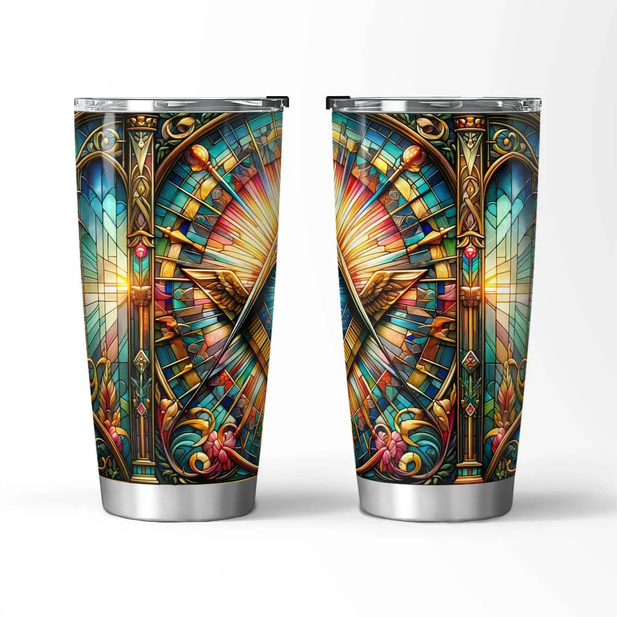 Square & Compass, The All-Seeing Eye Masonic Tumbler