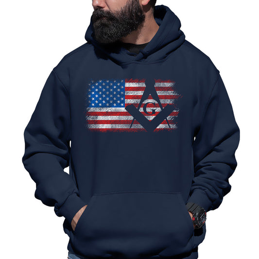 USA Freemason Flag Hoodie