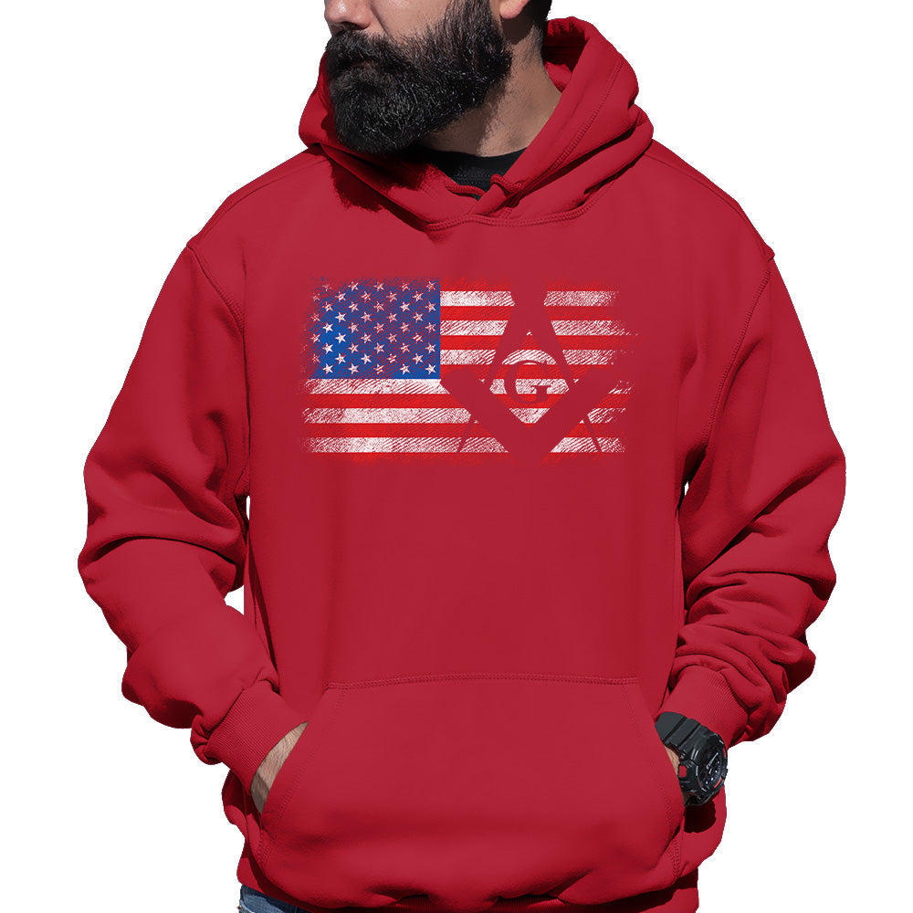 USA Freemason Flag Hoodie