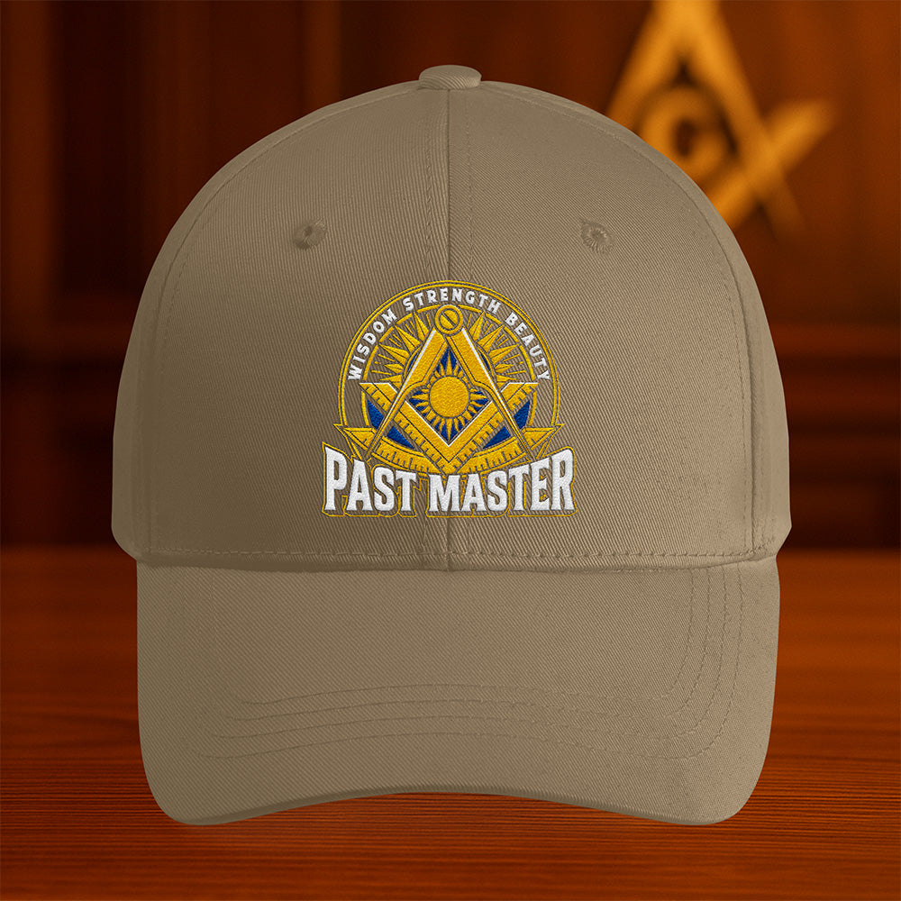 Wisdom Strength Beauty Past Master Hat - Embroidered