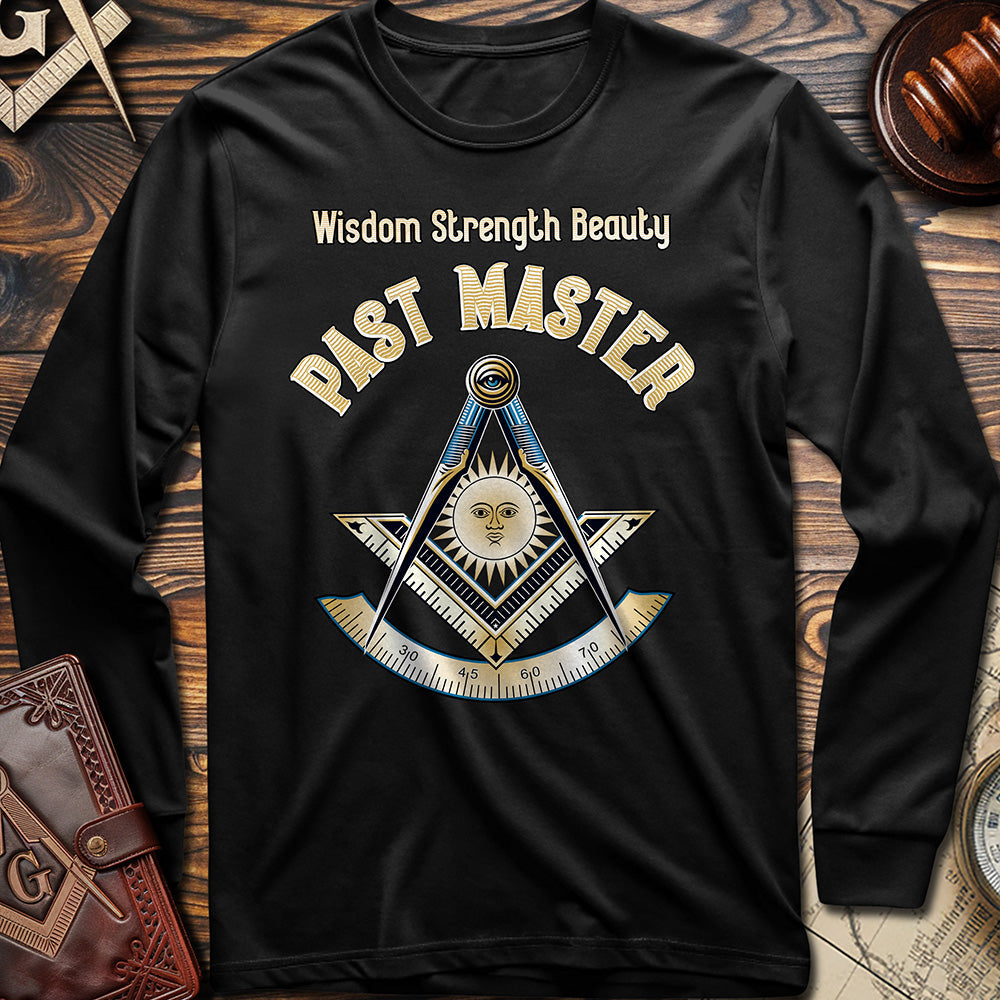 Wisdom Strength Beauty Past Master Masonic Long Sleeve Made For wisdom-strength-beauty-past-master-masonic-long-sleeve-made-for