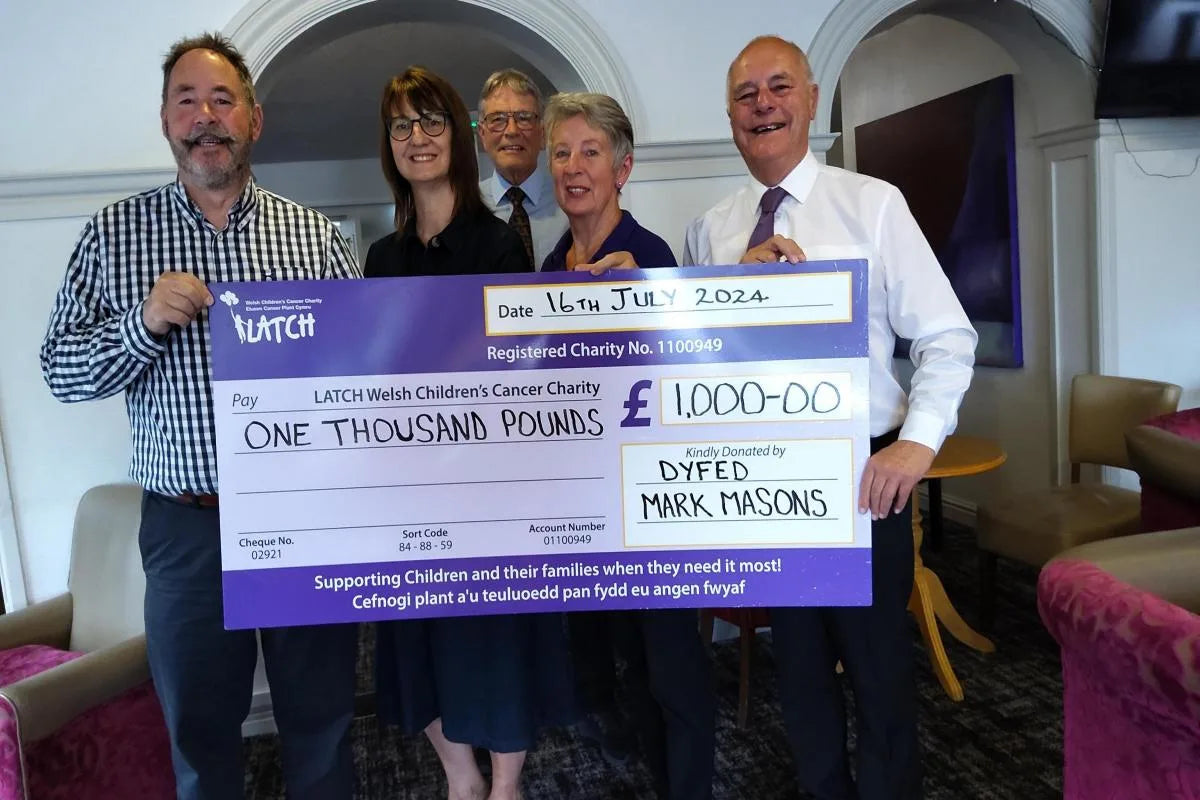 Welsh Children's Cancer Charity Is Supported By Freemasons from Three Counties