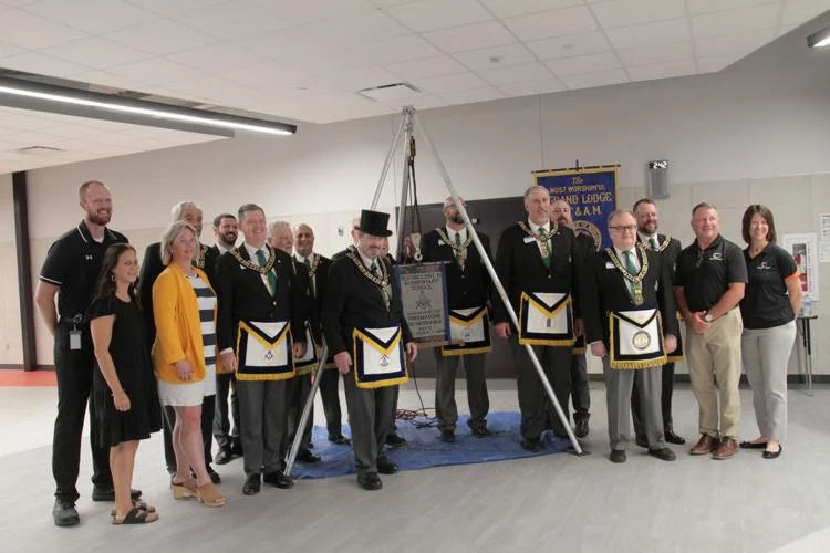 Freemasons Hold Cornerstone Ceremony at New School