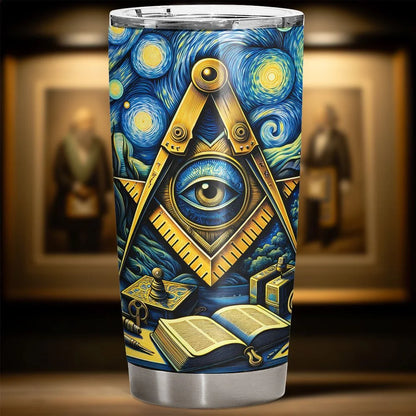 The Eye of Providence Masonic Tumbler