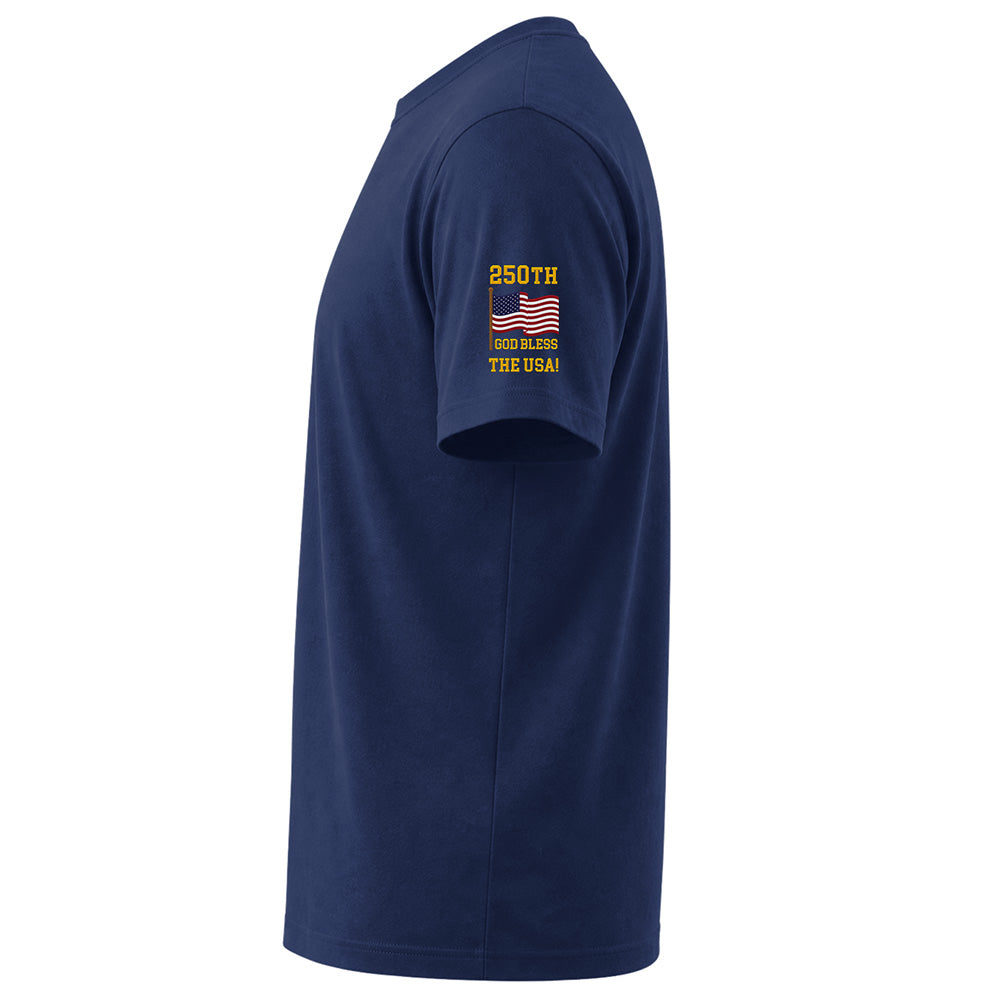 250th Anniversary USA Custom T-Shirt -Embroidered