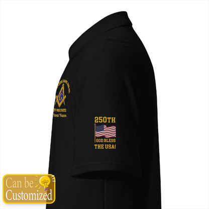 250th Anniversary USA Custom Embroidered Polo Shirt