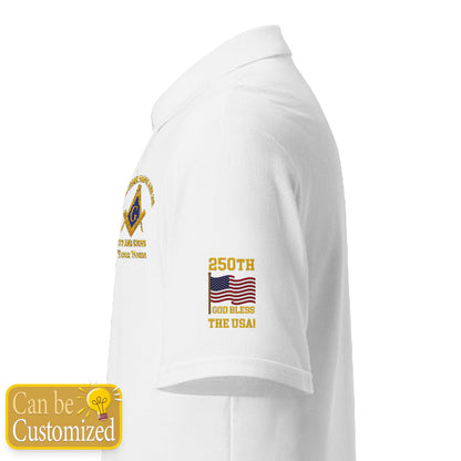 250th Anniversary USA Custom Embroidered Polo Shirt