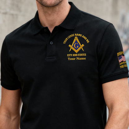 250th Anniversary USA Custom Embroidered Polo Shirt