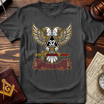 32nd Degree Scottish Rite Wing Up T-Shirt