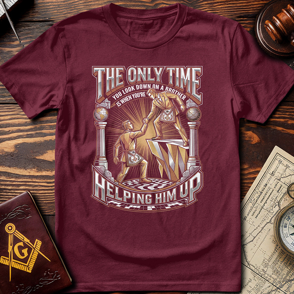 Only Time You Look Down On A Brother T-Shirt