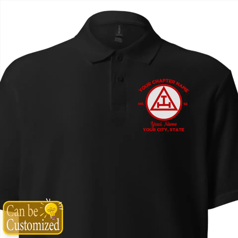 Custom Royal Arch Masonic Embroidered Polo Shirt