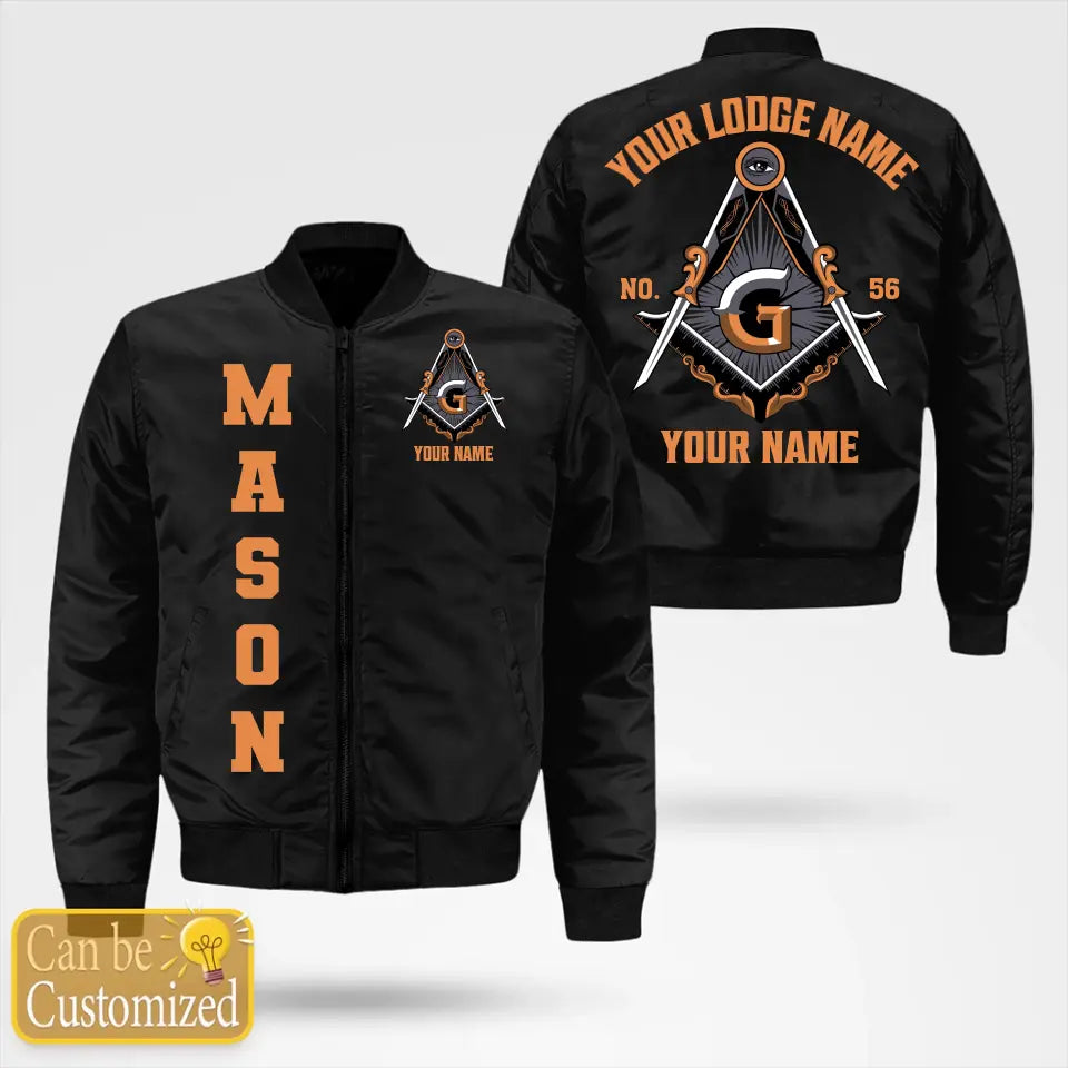 Custom Masonic Bomber Jacket