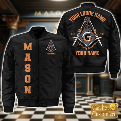 Custom Masonic Bomber Jacket